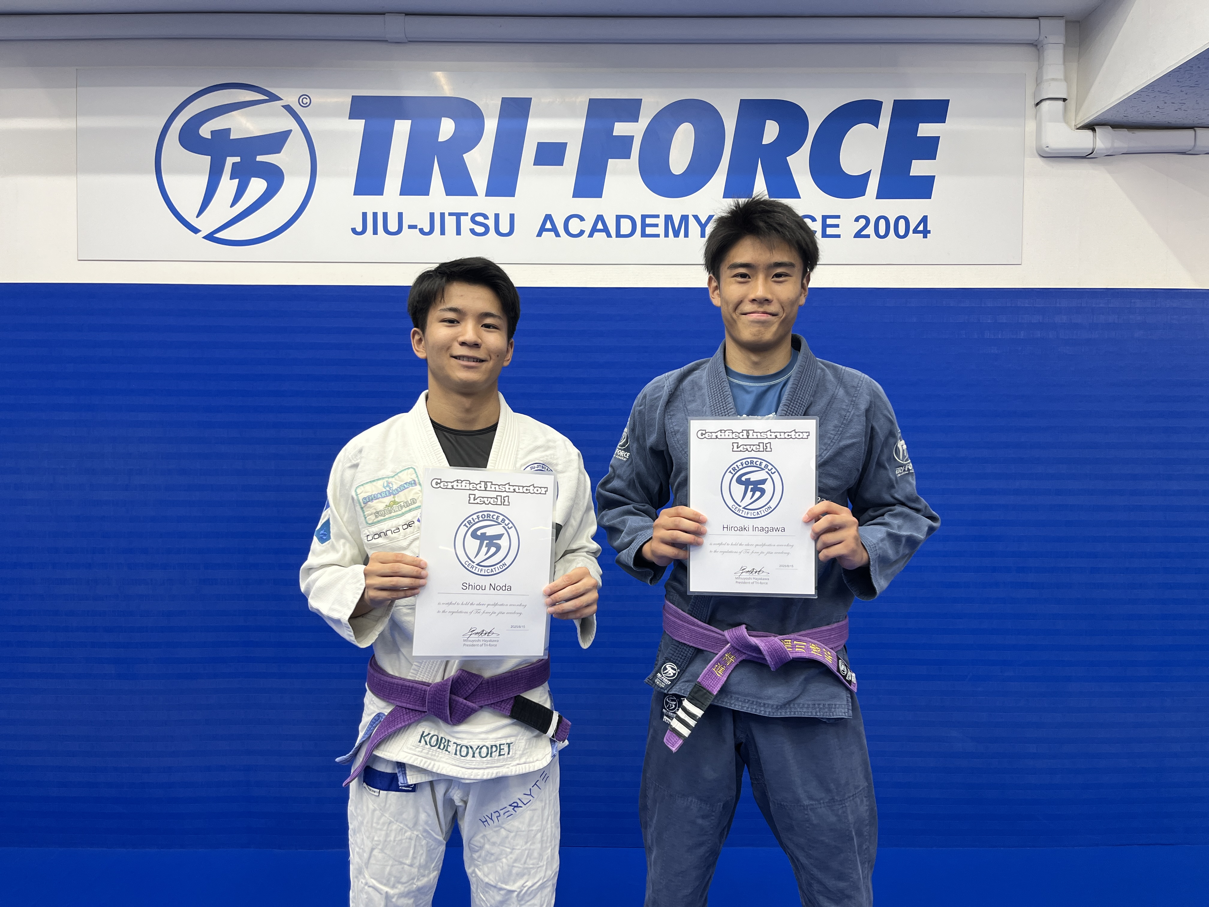 野田獅王&稲川博昭 認可インストラクターに合格！ | トライ